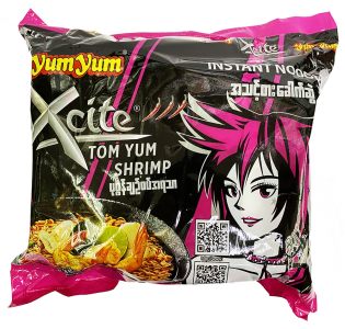 Yum Yum Xcite Tom Yum Shrimp Flavor Instant Noodle